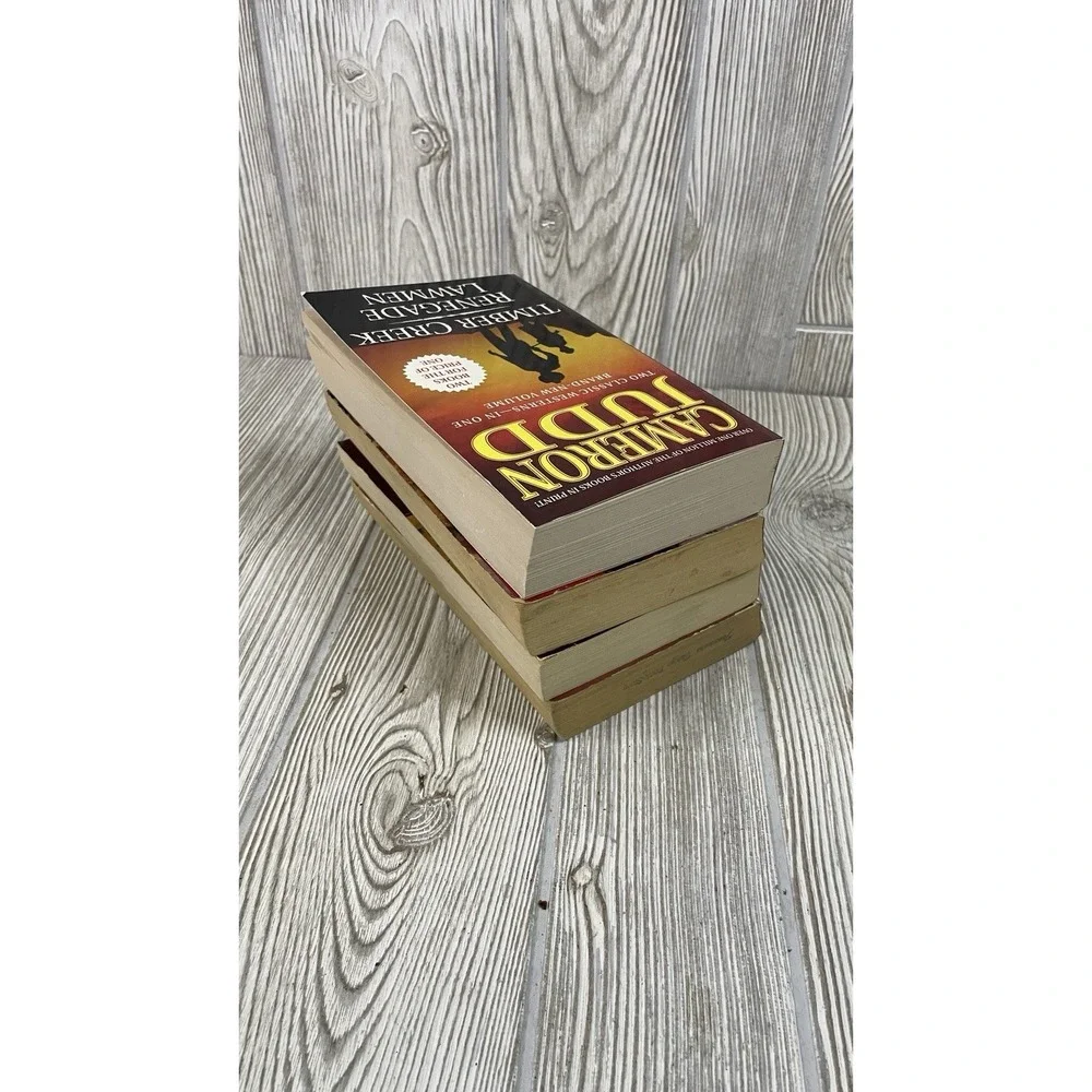 Western Paperback Book Lot 4 Books 8 Stories Cameron Judd Nelson Nye Kit Dalton
